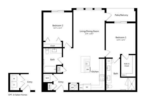 Spacious Two-Bedroom Apartment in Austin, TX at Cedar Heights